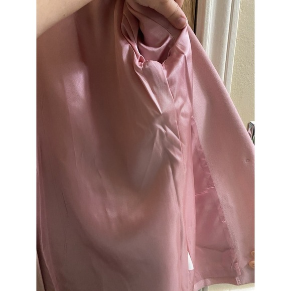 Vintage Pendleton Wool Light Pink Collared Blazer Jacket Women's Size 8 80s 90s - Picture 11 of 16